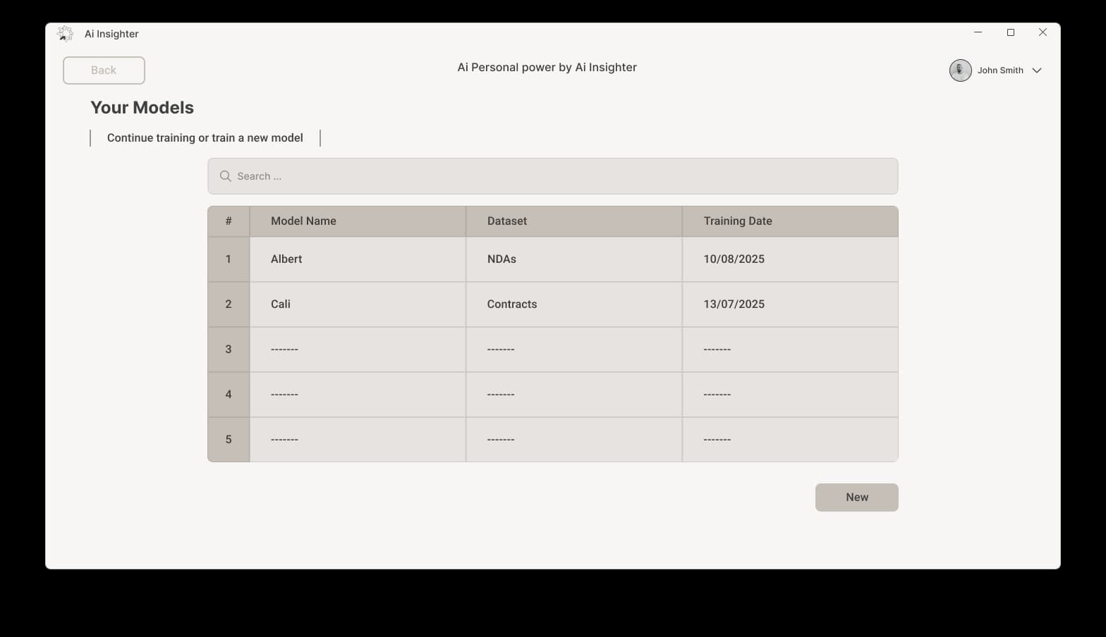 Train a new or a pretrained model.